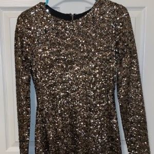 Badgley Mischka Sequin Dress Size Small
